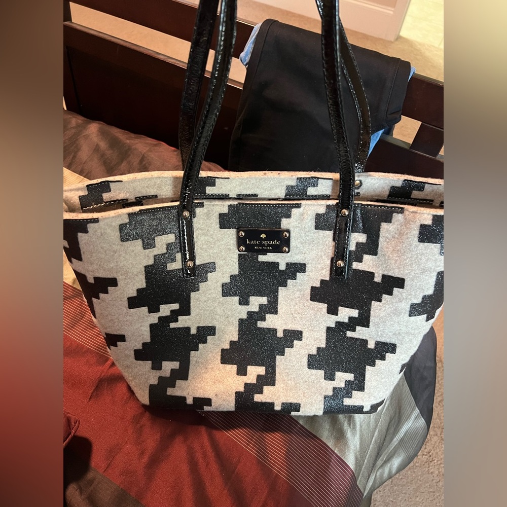 Kate Spade Houndstooth bag.